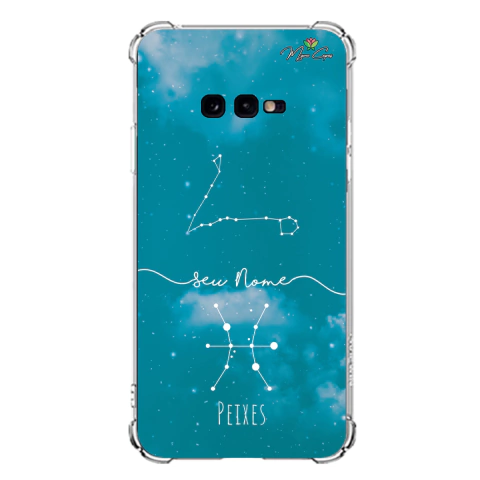 Capa para Galaxy S10e Personalizada Signos Constelação de Peixes