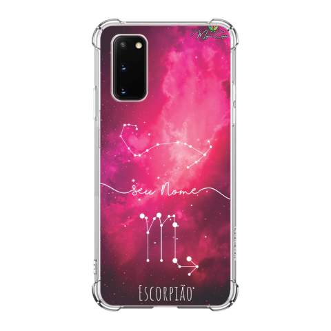 Capa para Galaxy S20 Personalizada Signos Constelação de Escorpião
