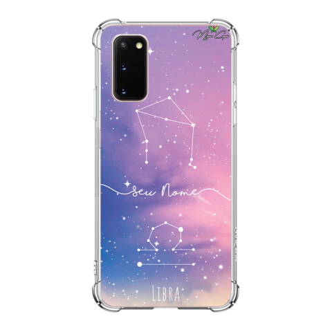 Capa para Galaxy S20 Personalizada Signos Constelação de Libra