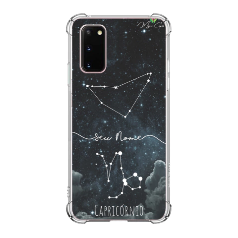 Capa para Galaxy S20 Personalizada Signos Constelação de Capricórnio