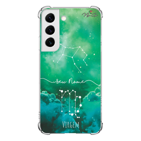 Capa para Galaxy S22 Personalizada Signos Constelação de Virgem