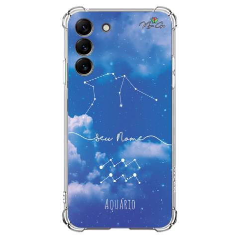 Capa para Galaxy S22 Plus Personalizada Signos Constelação de Aquário - comprar online