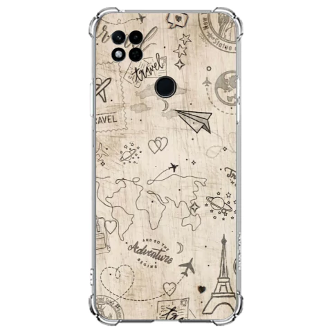 Capa para Redmi 10A Estampada Tô de Férias Aventure-se pelo Mundo