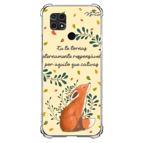 Capa para Xiaomi Redmi 10C Pequeno Príncipe Eternamente Responsável Por Aquilo que Cativas