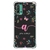 Capa para Redmi 9T Personalizada BarbieCore Floral Rosa com Inicial