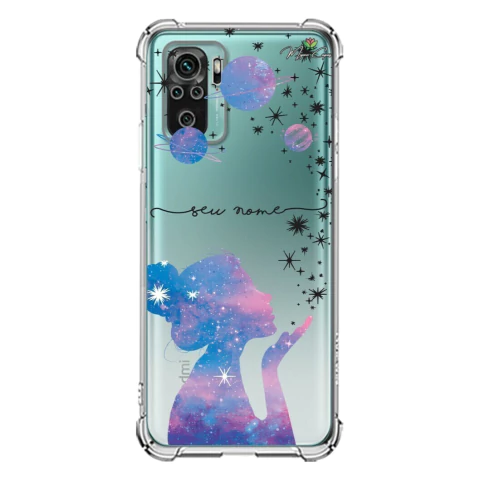Capa para Xiaomi Redmi Note 10s Galáxia Menina e as Estrelas - comprar online