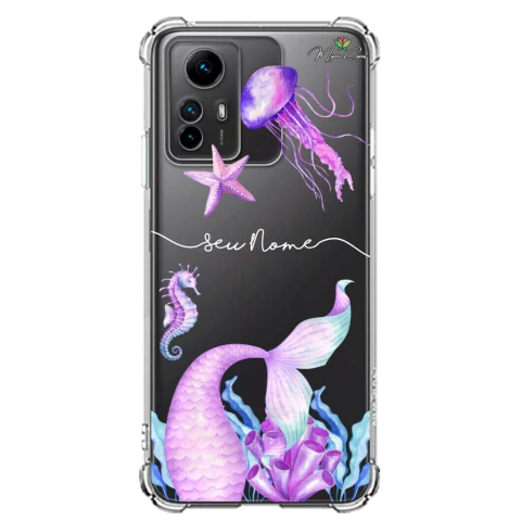 Capa para Xiaomi Redmi Note 12s Sereias Cauda Rosa