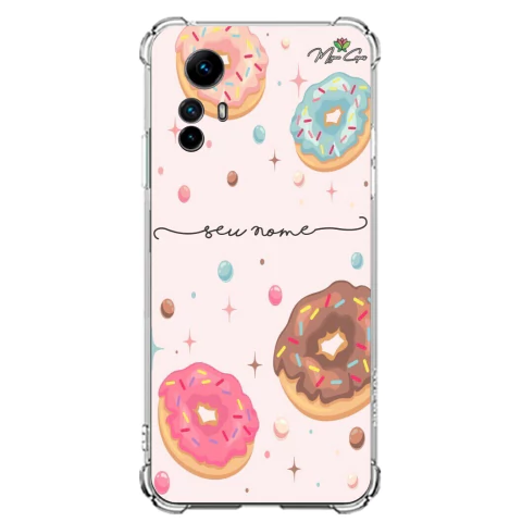Capa para Xiaomi Redmi Note 12s Candy Chuva de Donuts