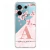 Capa para Redmi Note 13 5g Personalizada Flores de Cerejeira com Inicial Rosa