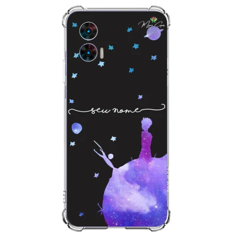 Capa para Moto Edge 30 Neo Personalizada Pequeno Príncipe em seu Planeta