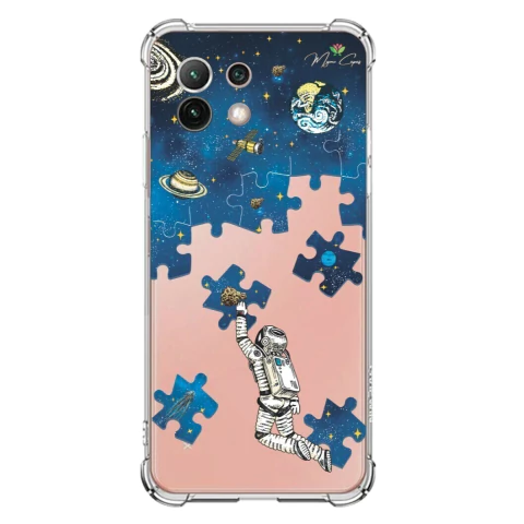 Capa para Xiaomi Mi 11 Lite Galáxia Explorando o Universo Azul