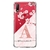 Capa para Zenfone Max Plus M2 (634KL) Personalizada Flores de Cerejeira com Inicial Rosa