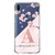 Capa para Zenfone Max M2 (633KL) Personalizada Flores de Cerejeira com Inicial Rosa