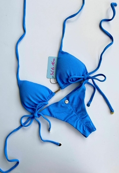 LACINHO AZUL ENSEADA - Sal da Alma Biquínis
