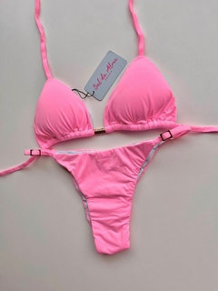 Imagem do LACINHO FIXO ROSA CHICLETE C/ ALGODÃO DOCE