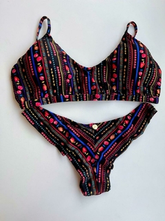 MOANA TOP U PITANGA PRETO - Sal da Alma Biquínis
