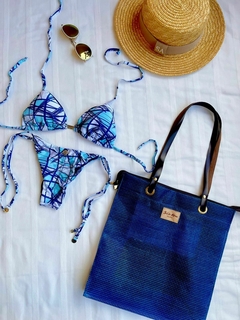 BOLSA RETANGULAR AZUL MARINHO - loja online