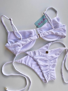 LACINHO TOP ARO BRANCO HAWAII - Sal da Alma Biquínis