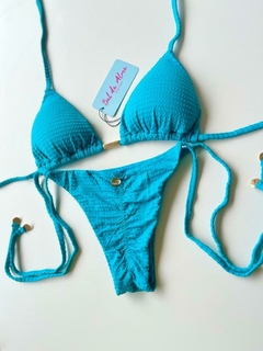 LACINHO TURQUESA PIQUET - comprar online