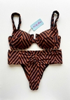 CONJUNTO PALA ZIG ZAG CHOCOLATE COM PRETO