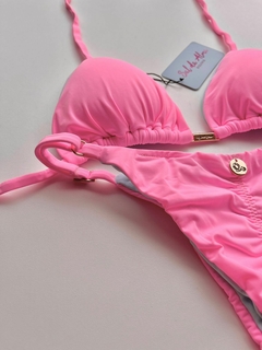 LACINHO FIXO ROSA CHICLETE C/ ALGODÃO DOCE - Sal da Alma Biquínis