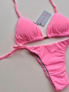 LACINHO FIXO ROSA CHICLETE C/ ALGODÃO DOCE - loja online