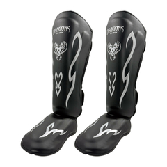 Tibiales Linea Pro Star Black/Plata Tribales