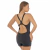 MALLA ENTERIZA CON PIERNA LISA NEGRA - comprar online