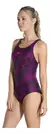 Malla Natación Speedo Mujer Boom Allover Muscleback VIOLETA - GUARDAVIDAS3D