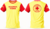 REMERA SOCORRISTA COMBINADA AMARILLA - comprar online
