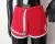 SHORT MALLA ROJO TIRAS BLANCO LYCRA UV+50