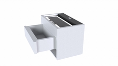Mesita de luz con touch, reloj , parlantes bluetooth y puerto usb en internet