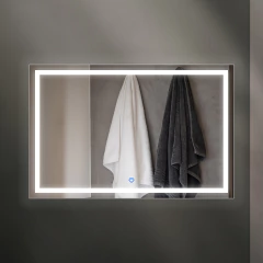 espejo led de 100 x 80 horizontal con touch