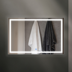 espejo led de 90 x 70 horizontal con touch