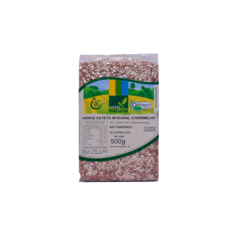 Arooz cateto integral c/vermelho - 500g - Cooper Natural