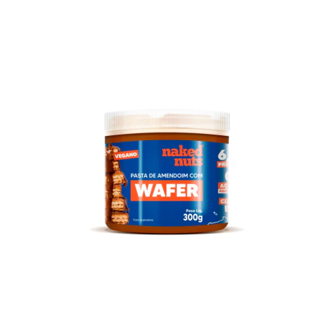Pasta de Amendoim com Wafer de Chocolate - 300g - Naked Nuts