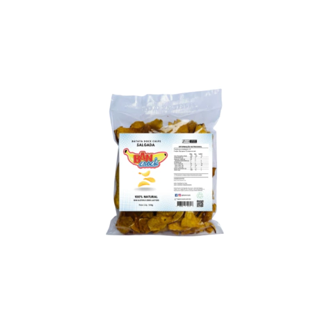 batata doce chips sabor salgada - bancrock - 100g
