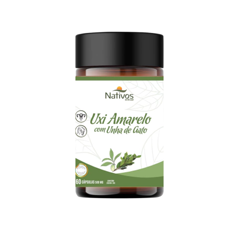 Uxi Amarelo com Unha de Gato - Nativos Do Brasil - 500mg - 60 cápsulas - comprar online
