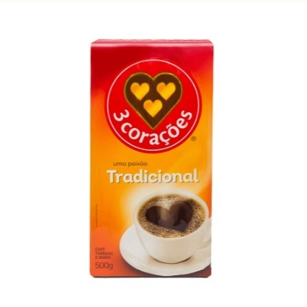 Café 3 Corações À Vácuo/Almofada Tradicional 500g