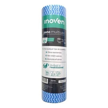 Pano Multiuso Inoven 28x25m Azul/Laranja/Verde