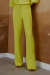 CALÇA ALFAIATARIA CLASSICA BOTAO- AMARELO AURORA - Letslo