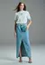 SAIA LONGA COM BOLSINHA JEANS - INDIGO