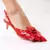 2473002-1 SALTO VERNIZ GLOSSY COURO - VERMELHO SCARLET