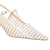 13620004-4 SCARPIN CAGE FLAT SALTO MÉDIO OFF WHITE - Letslo