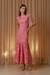 VESTIDO MIDI AMARRACAO GUIPURE - ROSA CORA