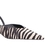 13780005-8 SCARPIN SLINGBACK ANIMALIER ZEBRA - PRETO - loja online