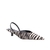 13780005-8 SCARPIN SLINGBACK ANIMALIER ZEBRA - PRETO