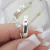 Alianças Love Silver 4mm Com solitário Luar - Tonna Jóias