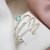 Aliança Fine Line AQUA PRATA 1mm