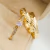 Alianças Flor de Ouro Banhadas 3mm Com Solitário Libélula - comprar online